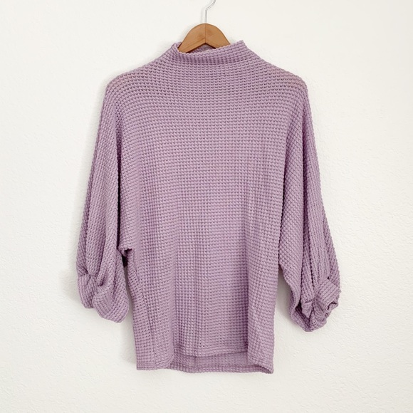 Lavender Balloon Sleeve Top - Picture 6 of 10